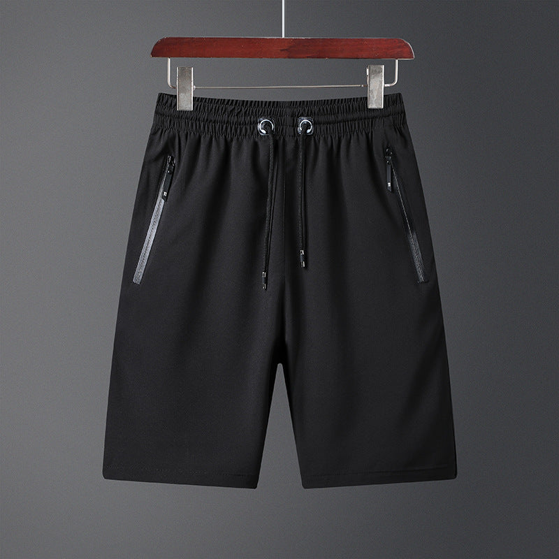 Shorts masculinos plus size de seda gelada — COMPRE 1 E GANHE 1 GRÁTIS