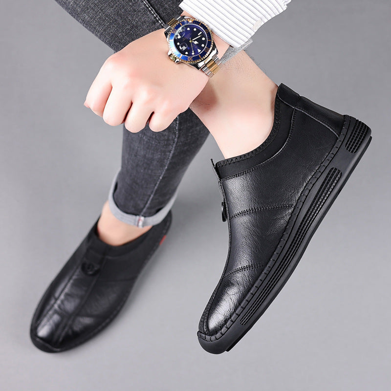 Zapatos de cuero de negocios para hombre de otoño e invierno