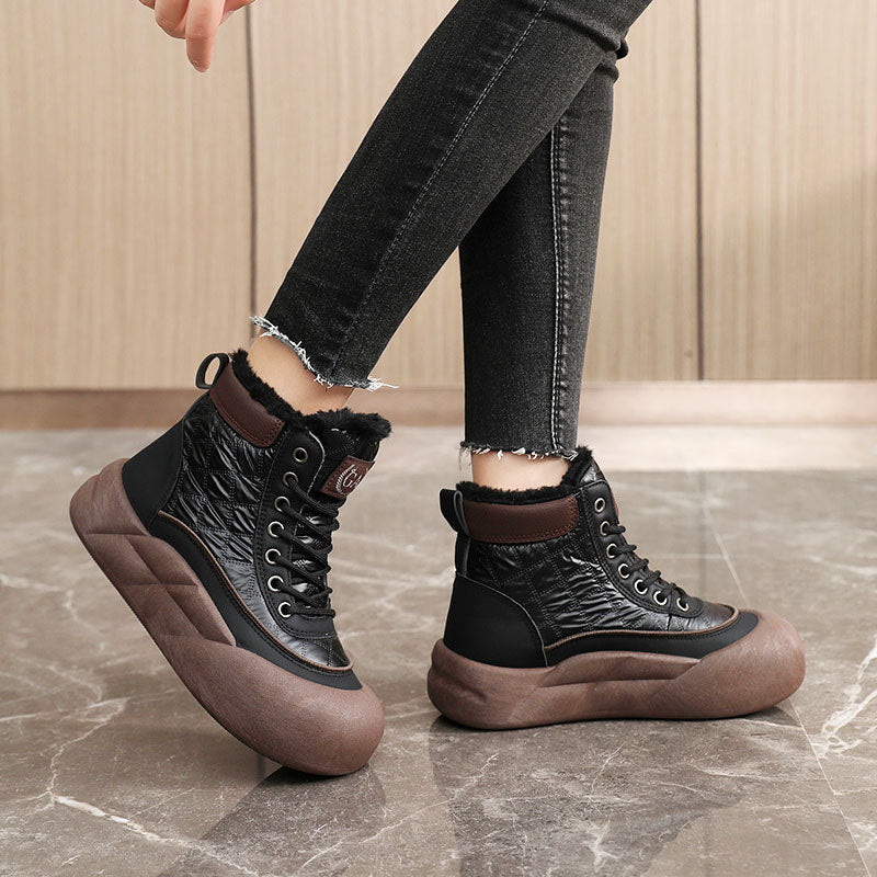 Botas de algodón polar de moda.