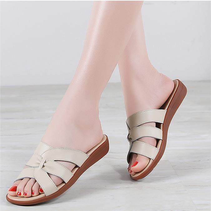 Sandalias elegantes de color liso para mujer