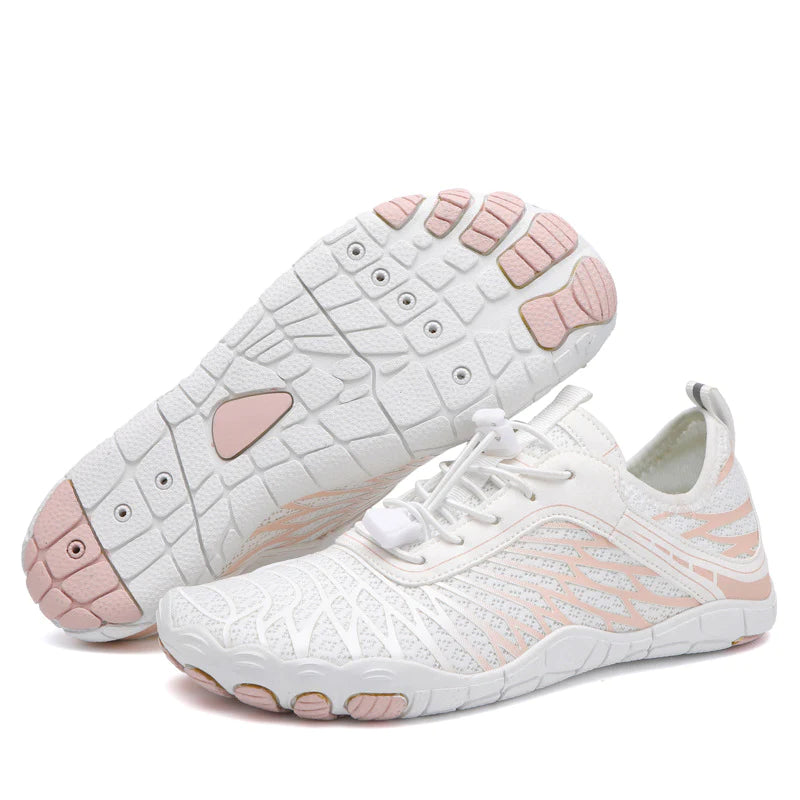sapatos descalços saudáveis e confortáveis