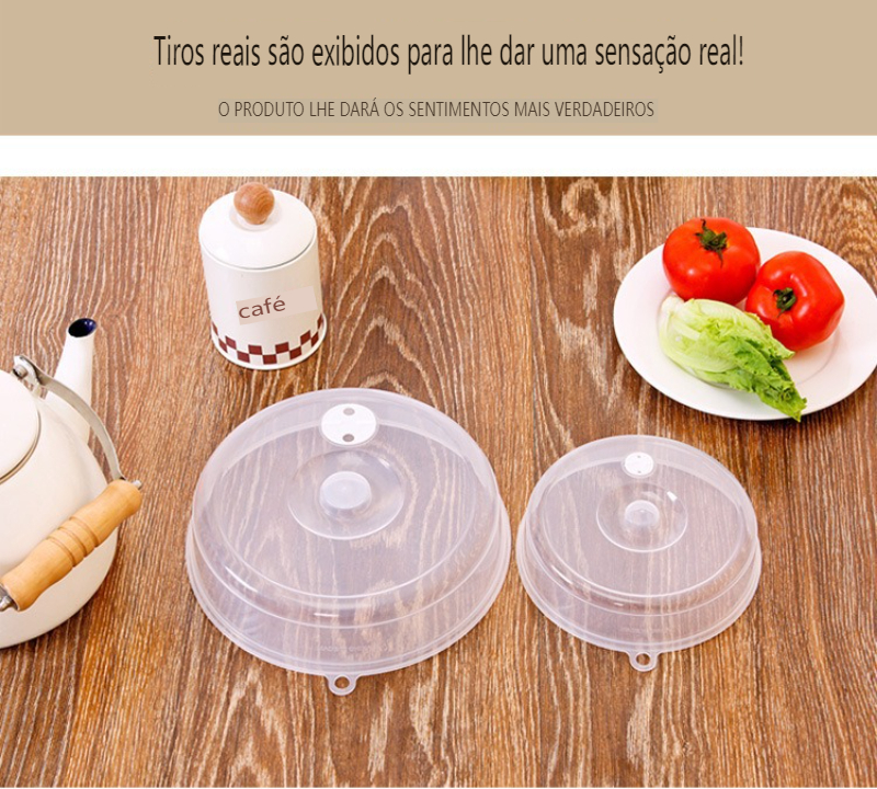 Capa de aquecimento especial para forno de micro-ondas importado, produto comestível, resistente a altas temperaturas, prato quente, anti-óleo e anti-cinzas, capa de manutenção fresca