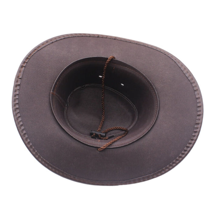 Sombrero vaquero occidental mujer sombrero de sombra de alero grande sombrero de Caballero de montañismo al aire libre hombre