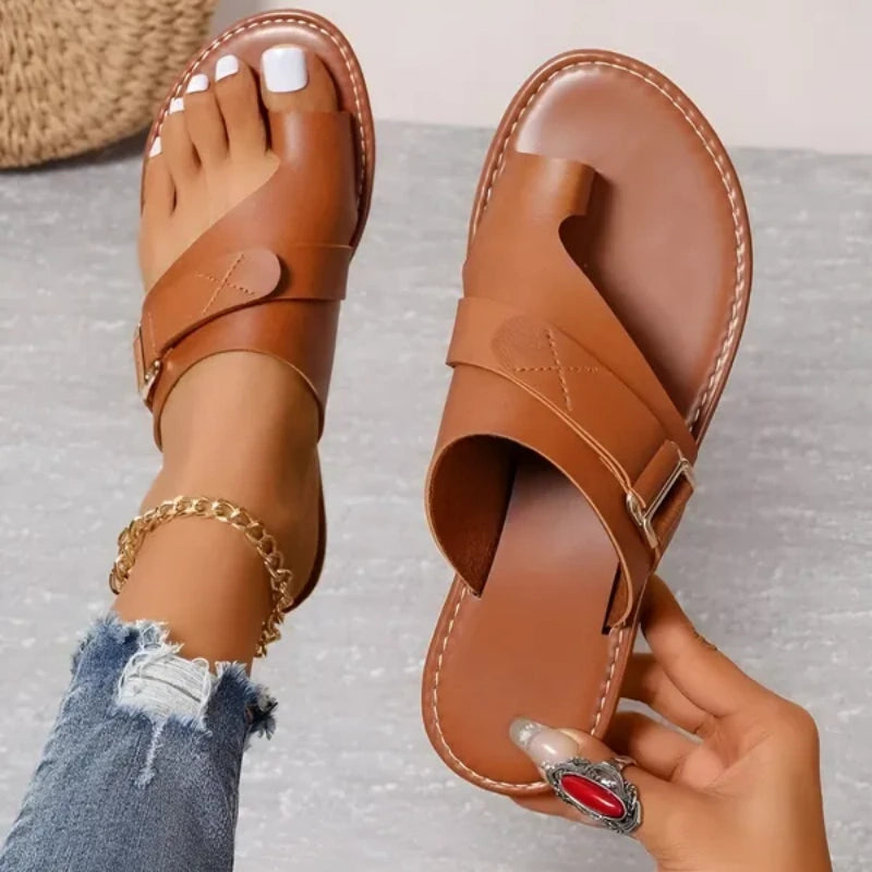 🔥Promoção de último dia com 70% OFF🔥 Sandálias ortopédicas leves confeccionadas em couro premium
