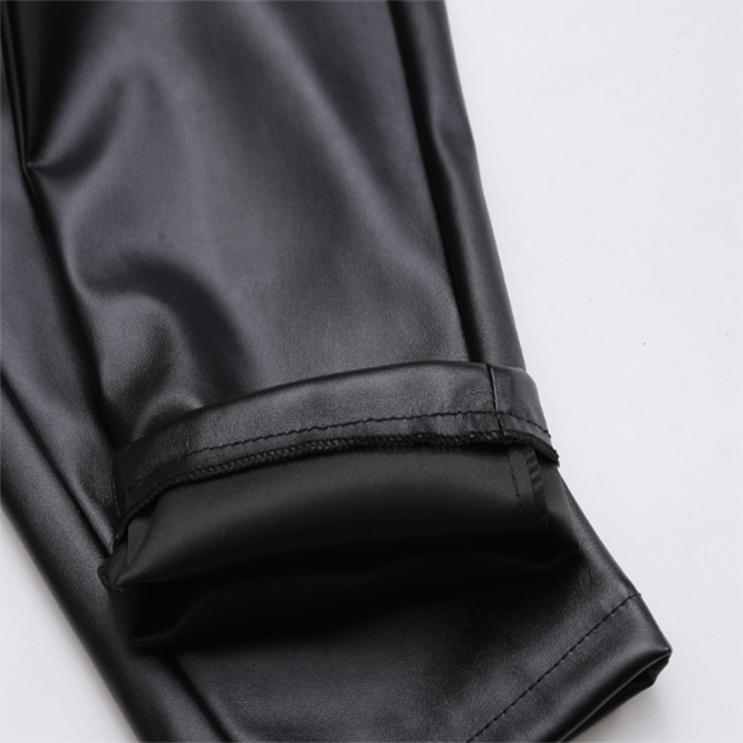 🔥Restam apenas 200 peças 💥Primeiro a chegar, primeiro a ser servido - Calça justa de couro PU stretch