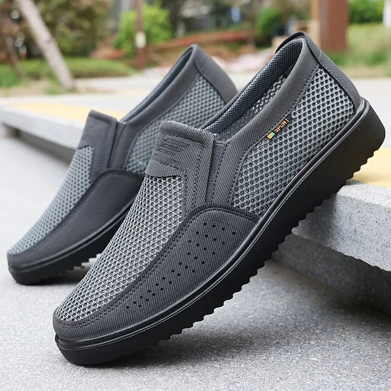 2025 nuevos zapatos de malla para hombre