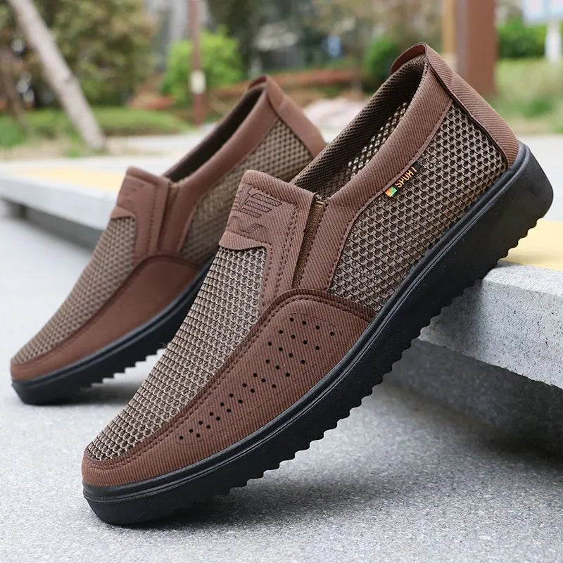 2025 nuevos zapatos de malla para hombre