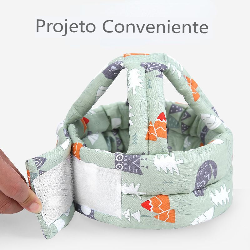 Chapéu de segurança para bebês, arnês anti-queda, arnês de proteção, cabeça macia anticolisão, chapéu anticolisão para crianças