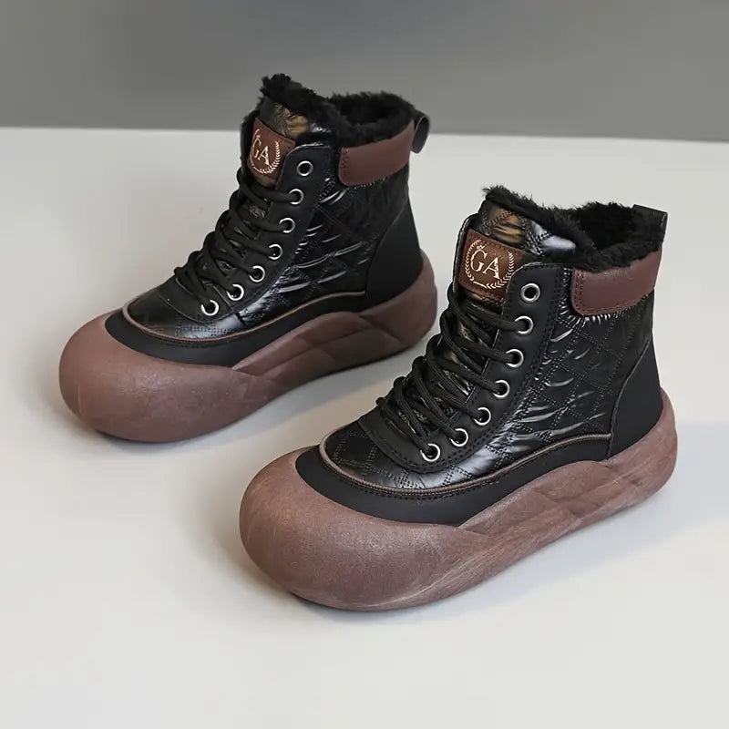 Botas de algodón polar de moda.
