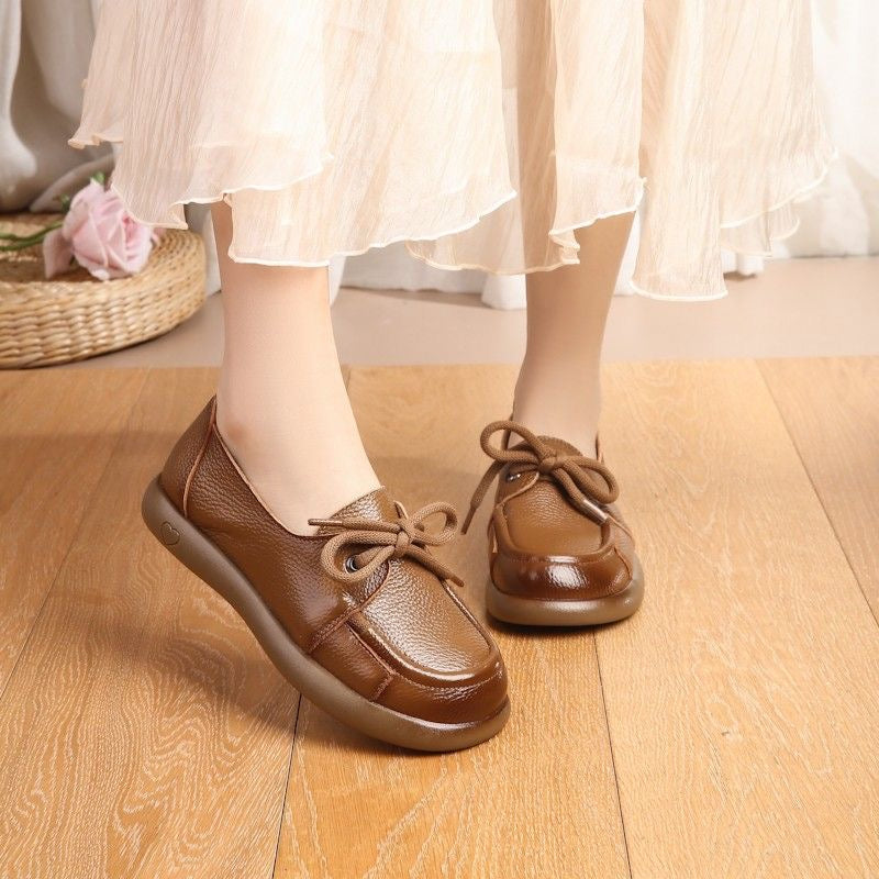 Zapatos de cuero poco profundos