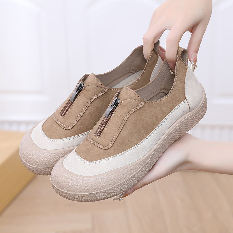 Zapatos de plataforma con punta redonda