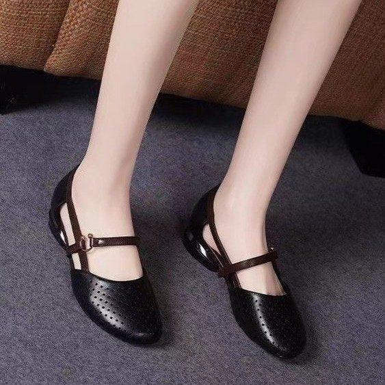 Sandalias de tacón alto sandalias huecas de verano 2025 para mujeres