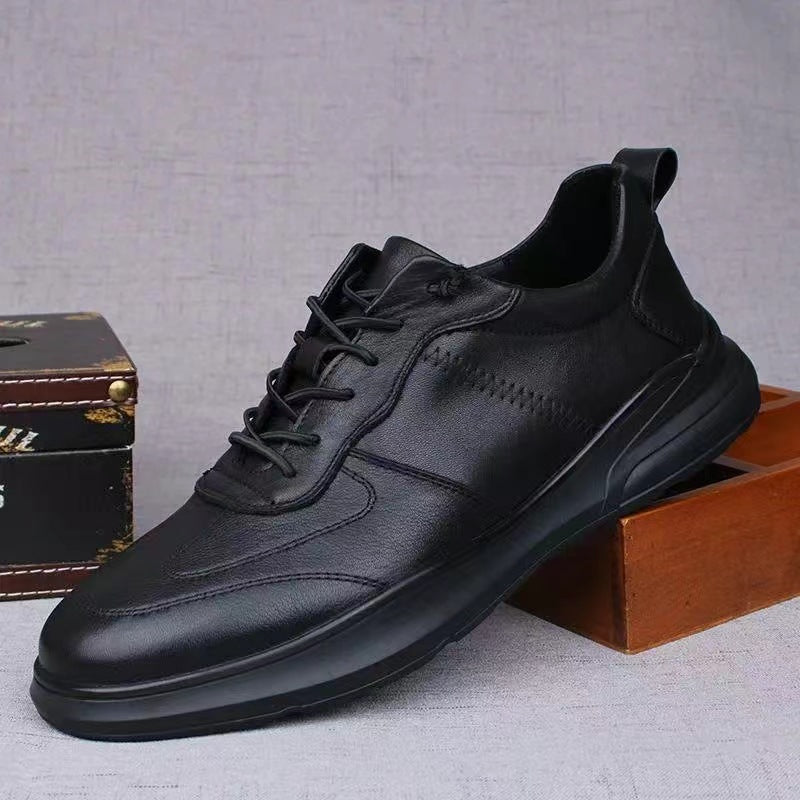 Zapatos de cuero para hombres, zapatos de negocios y transporte, moda cómoda y versátil, nuevos zapatos casuales de moda