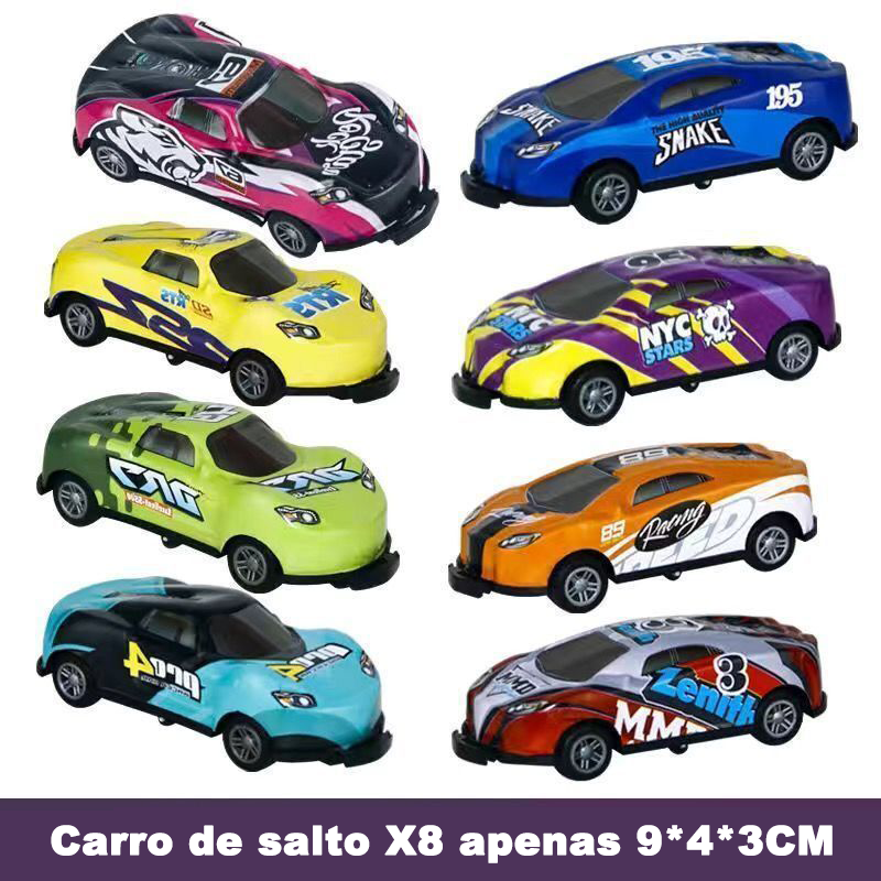 Carrinho Bate Pula (Kit com 8)