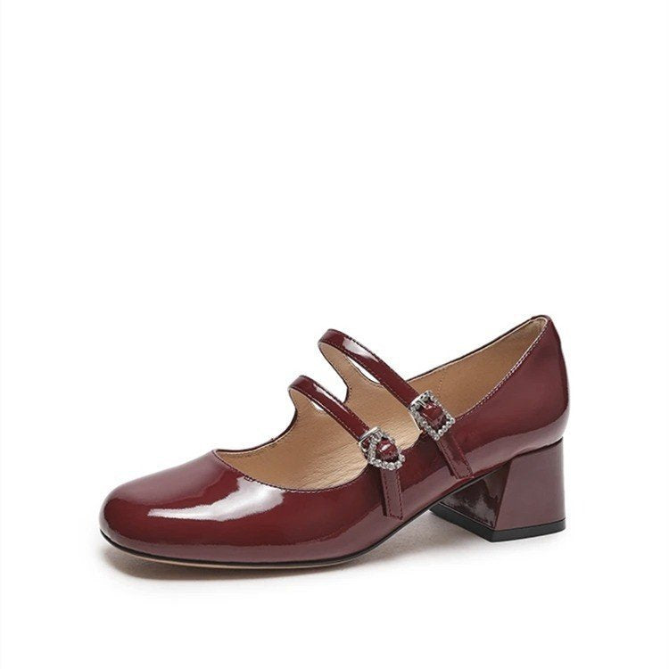 Sandalias de tacón alto para mujeres (rojo)