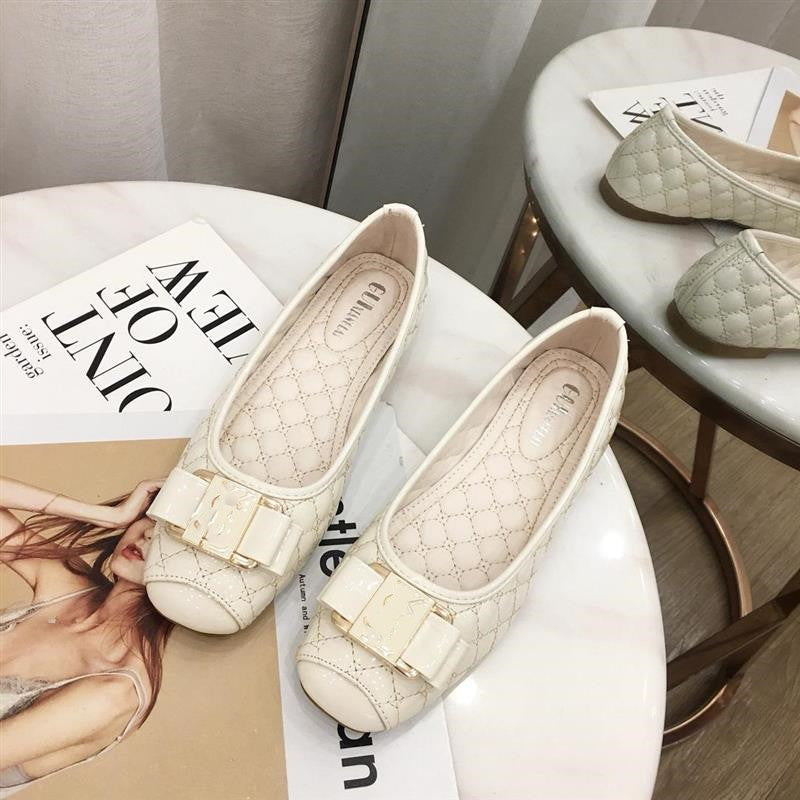 Primavera y otoño 2025 nuevos zapatos femeninos zapatos individuales de laca