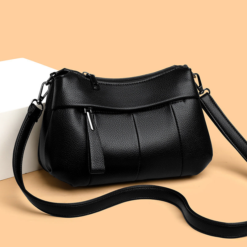Bolso de piel blanda bolso de madre de mediana edad bolso de mujer