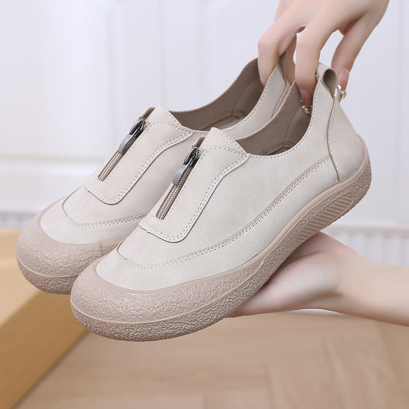 Zapatos de plataforma con punta redonda