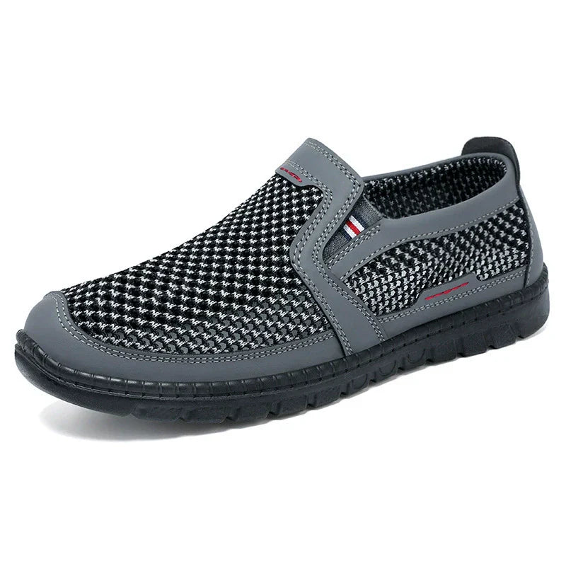 Zapatos masculinos primavera nueva superficie de red zapatos masculinos zapatos ligeros de poliuretano
