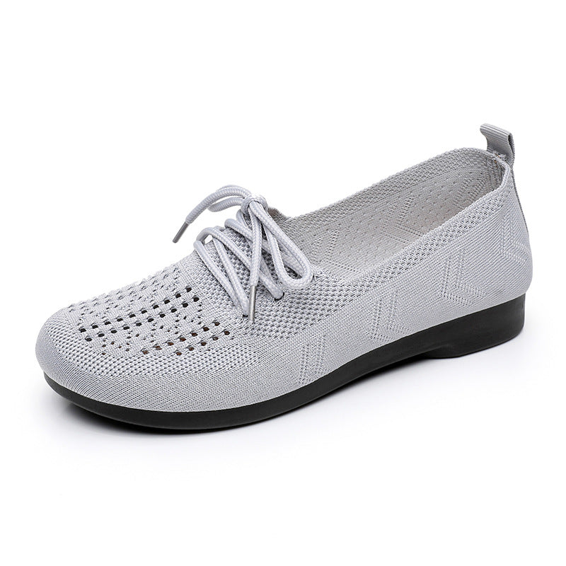 Primavera y verano cómodos con zapatos para madres en verano transpirables y suelas suaves 2025