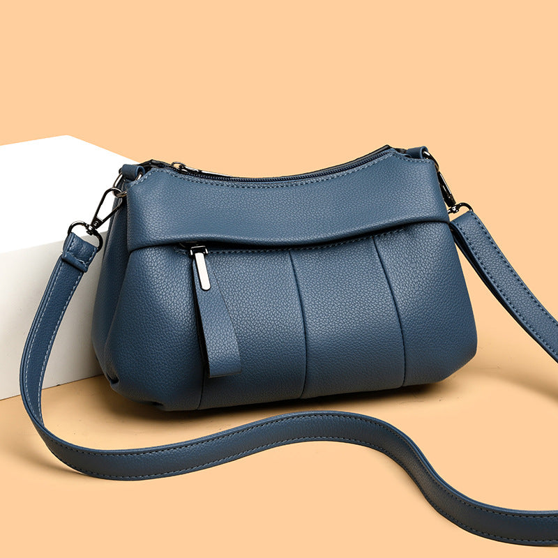 Bolso de piel blanda bolso de madre de mediana edad bolso de mujer