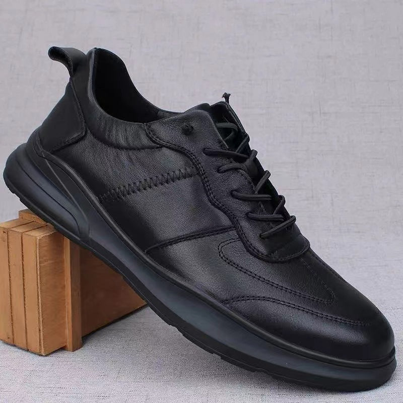 Zapatos de cuero para hombres, zapatos de negocios y transporte, moda cómoda y versátil, nuevos zapatos casuales de moda