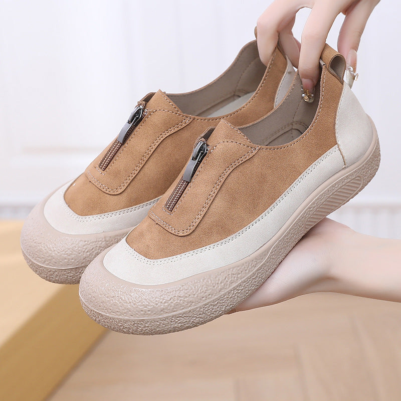 Zapatos de plataforma con punta redonda