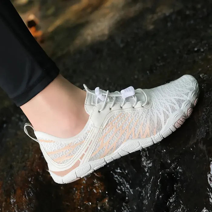 sapatos descalços saudáveis e confortáveis