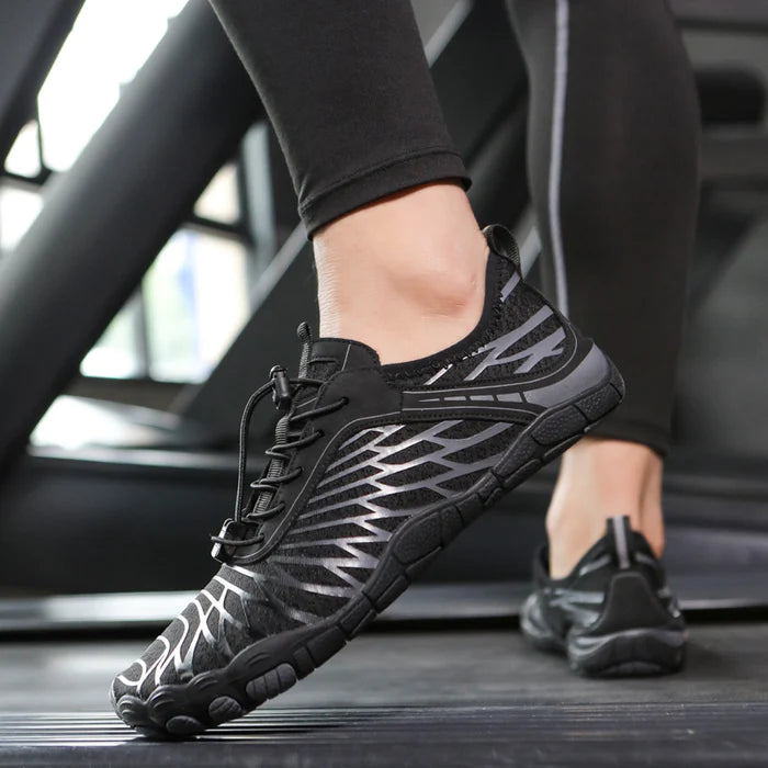 sapatos descalços saudáveis e confortáveis