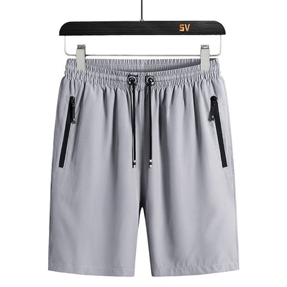 Shorts masculinos plus size de seda gelada — COMPRE 1 E GANHE 1 GRÁTIS