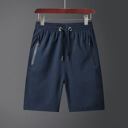Shorts masculinos plus size de seda gelada — COMPRE 1 E GANHE 1 GRÁTIS