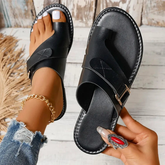🔥Promoção de último dia com 70% OFF🔥 Sandálias ortopédicas leves confeccionadas em couro premium