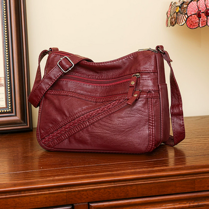 ModaEstila™ | Bolso de piel trenzada