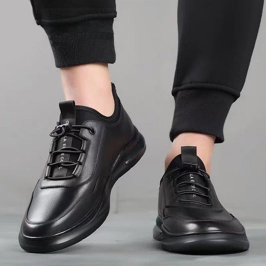 Nuevos zapatos de negocios de cuero transpirables para hombre.