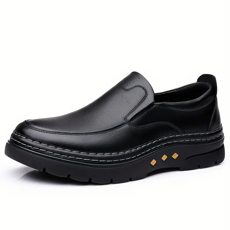 [100% piel de vacuno] Zapatos casuales de cuero para hombre.