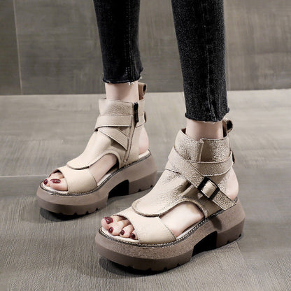 Sandalias romanas de plataforma