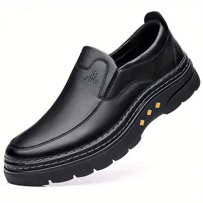 [100% piel de vacuno] Zapatos casuales de cuero para hombre.