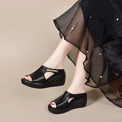 sandalias de cuña romanas