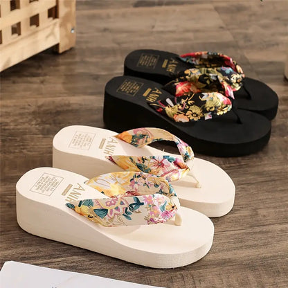 Chanclas de cuña para mujer