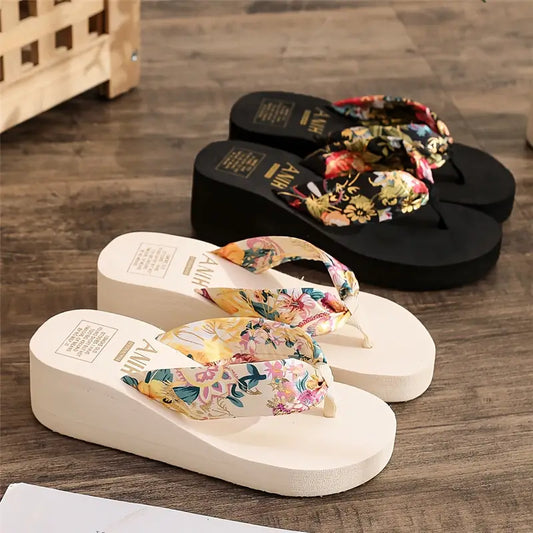 Chanclas de cuña para mujer