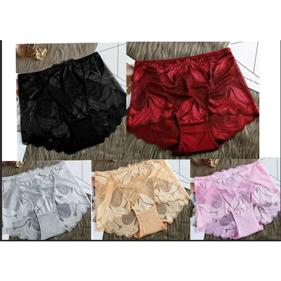 Roupa íntima feminina de renda de seda feita à mão