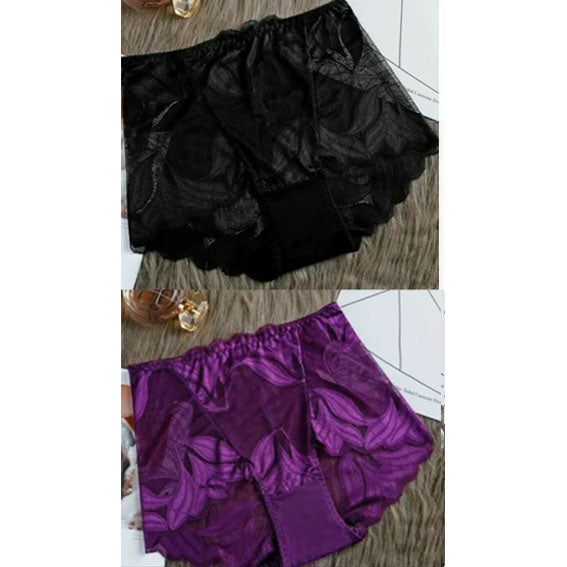 Roupa íntima feminina de renda de seda feita à mão