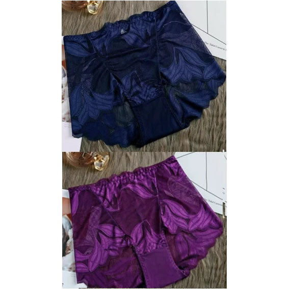 Roupa íntima feminina de renda de seda feita à mão