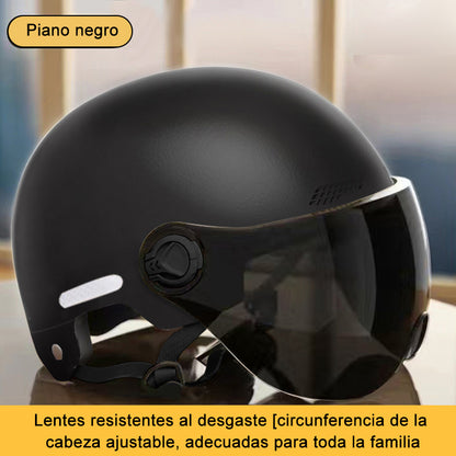 Cascos para vehículos eléctricos con protección solar de verano para hombre y mujer.