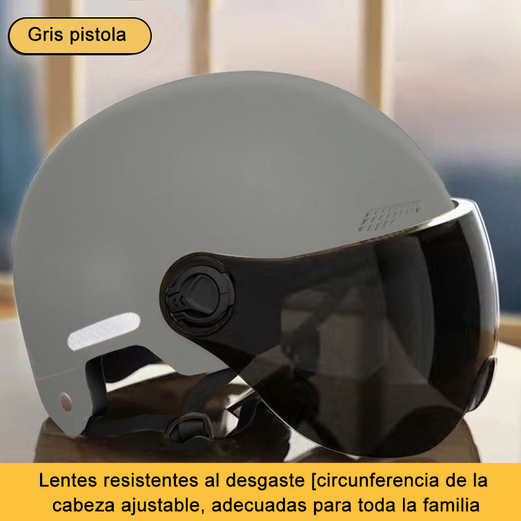 Cascos para vehículos eléctricos con protección solar de verano para hombre y mujer.