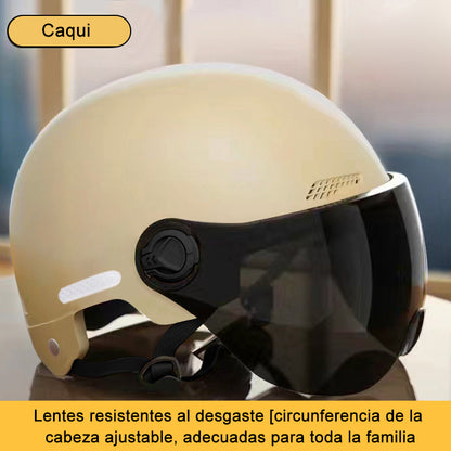 Cascos para vehículos eléctricos con protección solar de verano para hombre y mujer.