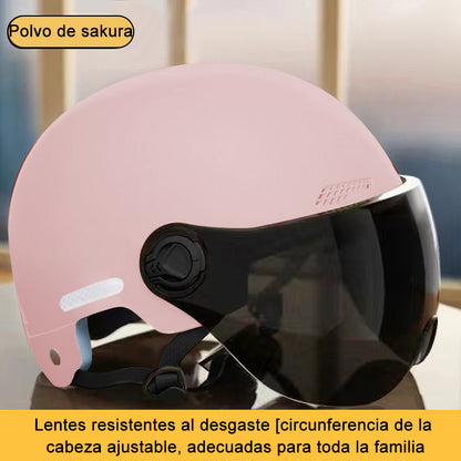 Cascos para vehículos eléctricos con protección solar de verano para hombre y mujer.