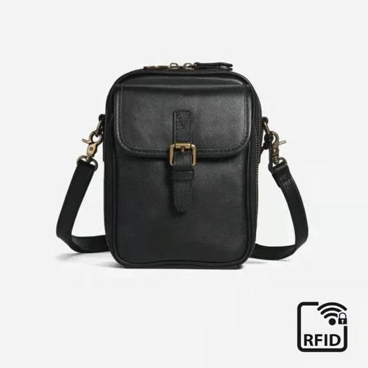 Bolso bandolera de piel