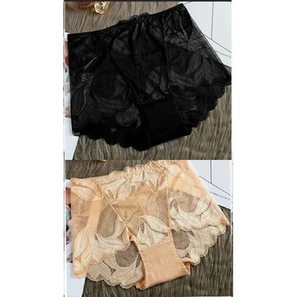 Roupa íntima feminina de renda de seda feita à mão