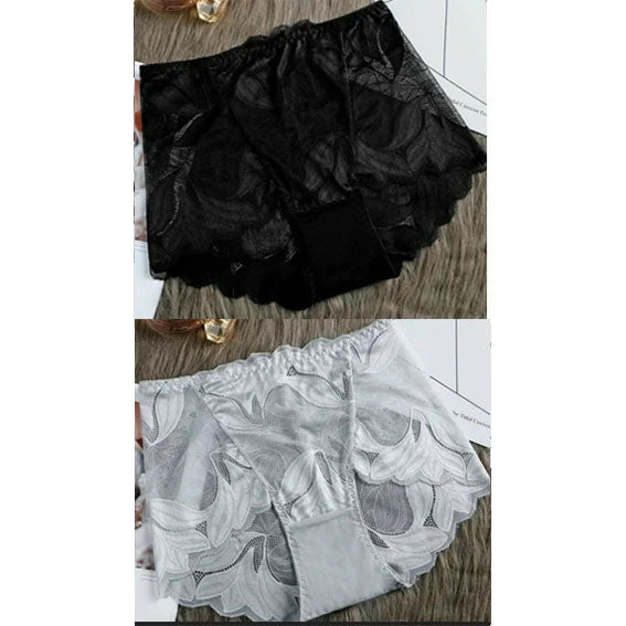 Roupa íntima feminina de renda de seda feita à mão